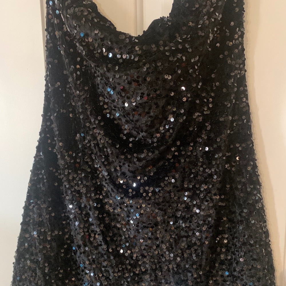 Fashion Nova Black Sequin Dress